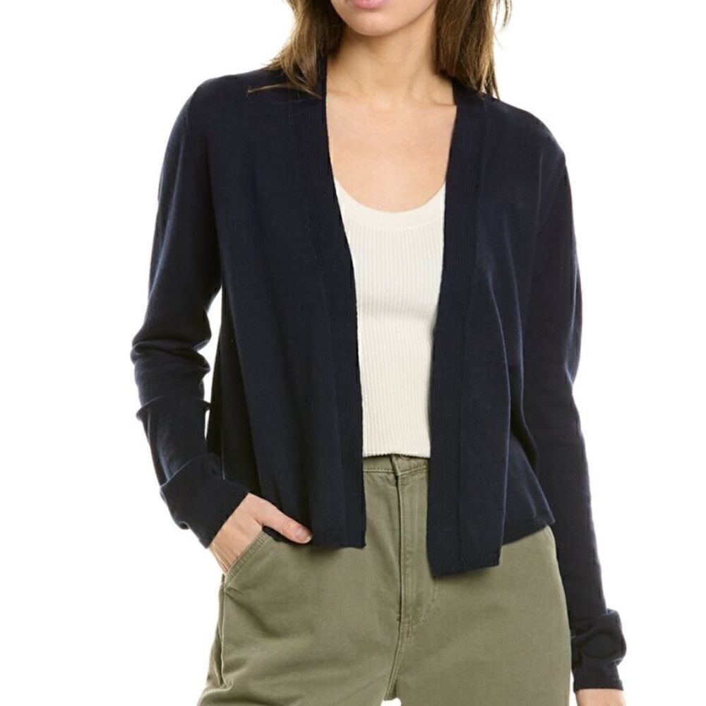 Splendid Lyr By Loopknit Cashmere-Blend Cardigan Navy, Size Small, NWOT